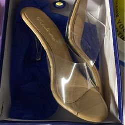 Clear Size 8 Platform Heels