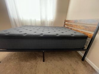 Bed frame and mattress
