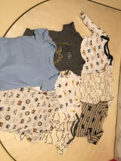 Eight Boy Onesies