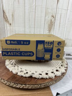 Reli.9 Oz Cups Clear 150 PCs.