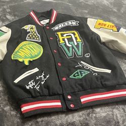 First Row multi patch varsity jacket