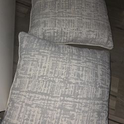 LIKE NEW 2 BIG REAL FEATHER PILLOWS