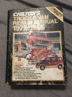 FORD CHILTONS TRUCK AND VAN REPAIR MANUAL