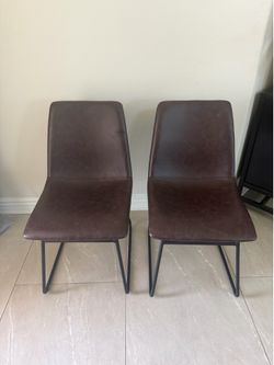 Brown Leather Chairs