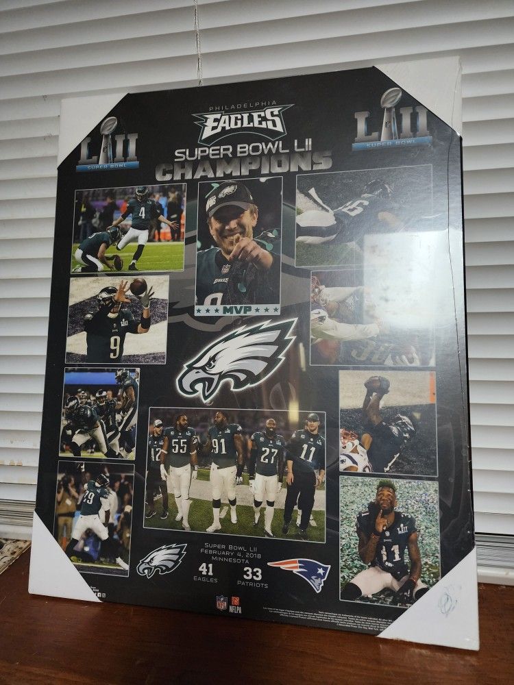 SUPER BOWL LII CHAMPIONS PLAQUE!!!