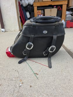 Boss saddlebags from a Harley