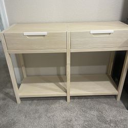 Console Table Rectangular With 2 Drawers 