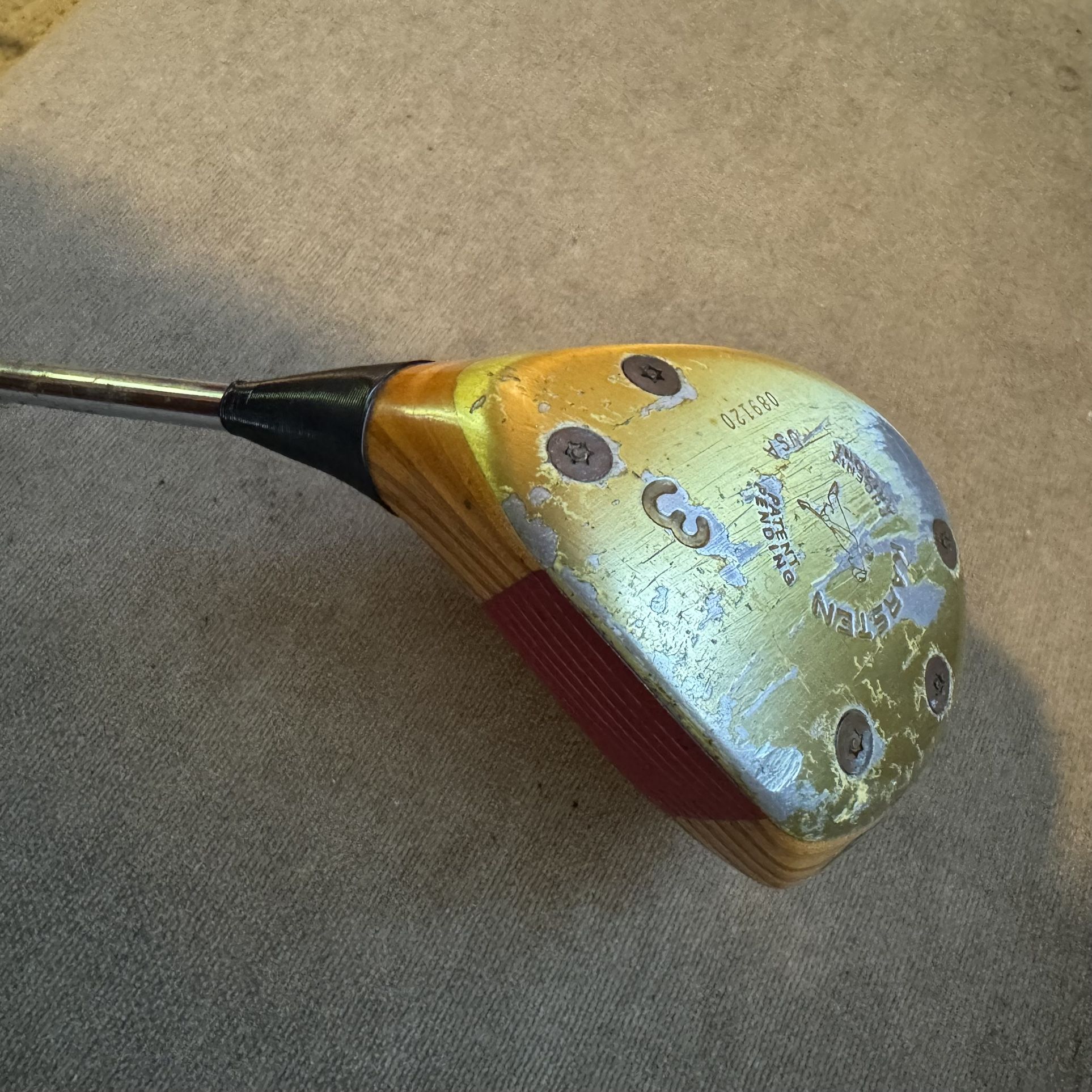 Ping Zing Blonde Karsten 3 Wood w/custom Grip