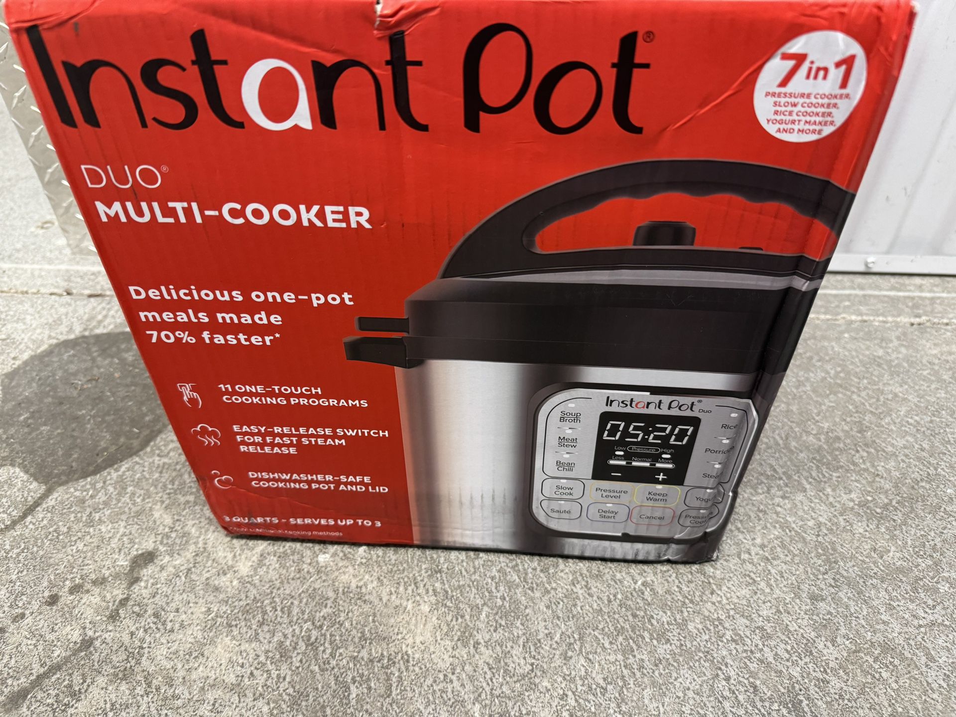 Brand New Instantpot 7In 1 Mini Electric Cooker 3QTS