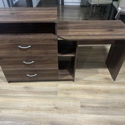 Ameriwood Home Rebel 3 in 1 Media Dresser and Desk Combo