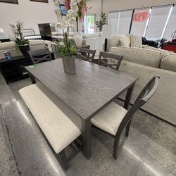 6 PC DINING TABLE SET 