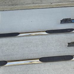 Chrome Running Boards With Step