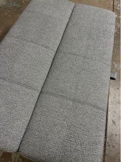 Grey Ottoman/Convertible Twin Sleeper for guests