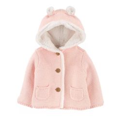 Sherpa Lined  Hooded Cardigan pink . Pick Up At Palmdale Ca