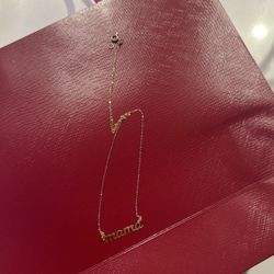 14k Gold Mama Necklace 
