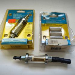 SeaChoice Fuel Filter Universal in Line Style 20941+Replacement Fuel Filter 20971, New, Sealed (+1 Spare Fuel Filter)