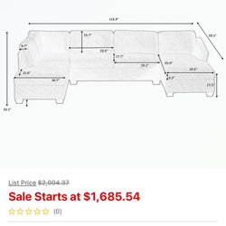 White Sectional 