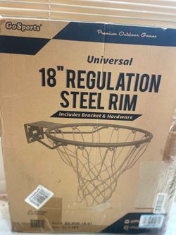 GoSports Regulation 18" Steel Basketball Rim