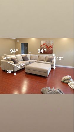 “v” sectional couch