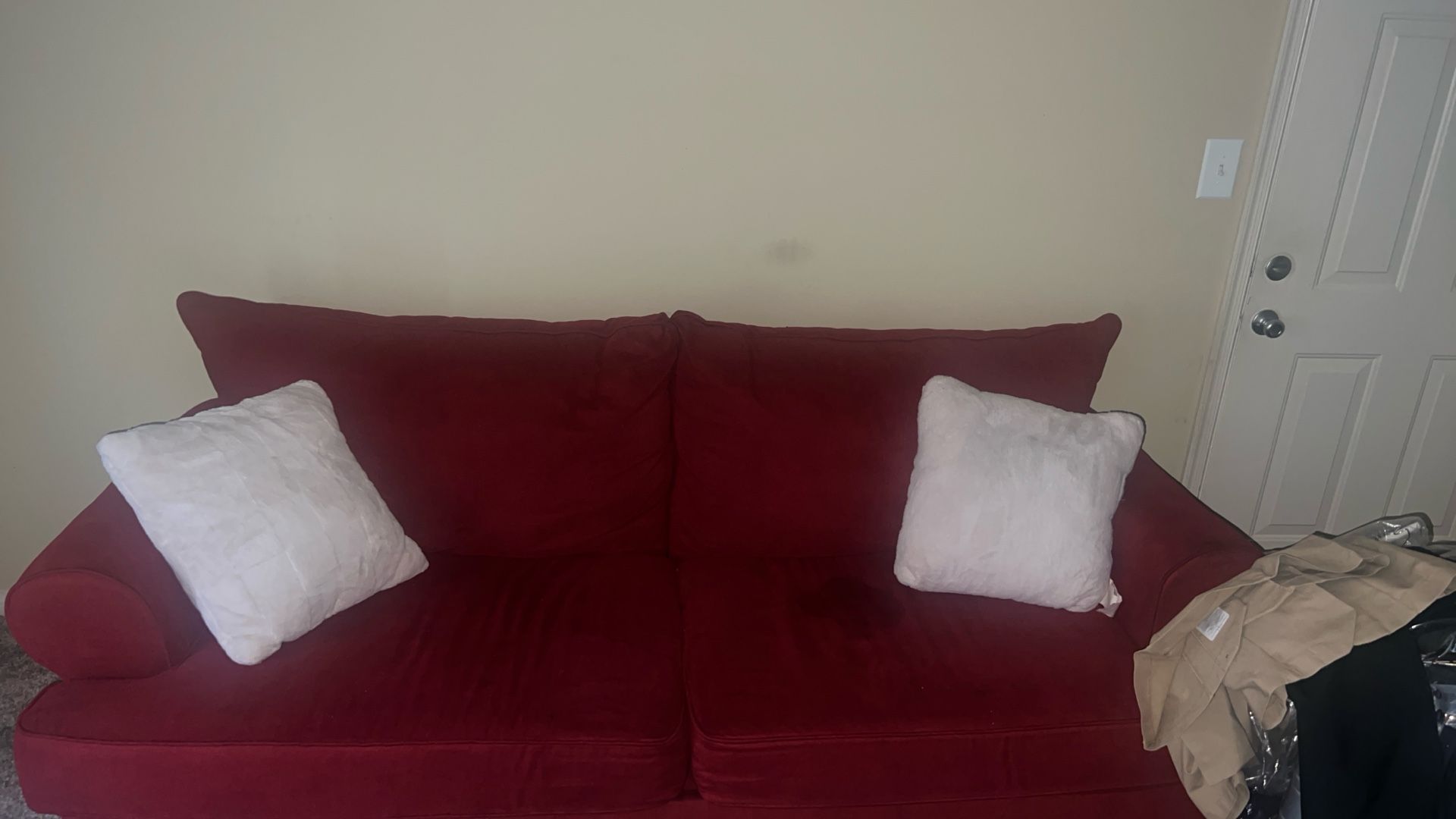 Red Couch For Sale Good Condition 