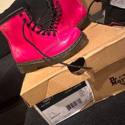 Dr martens pink girls boots 7c