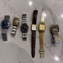 Six Vintage Watches
