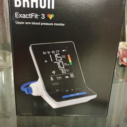 Braun ExactFit 3 Upper Arm Blood Pressure Monitor -Brand New!