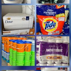 Products starting at $10 & up!!Toilet paper/Paper Towels/Degreaser/Detergent & fabric softener... 