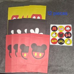 Mickey Mouse Treat Bags 12 Pieces 