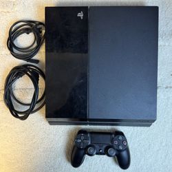 Sony PlayStation 4 PS4 Console 500GB With DualShock 4 Controller & Cables 