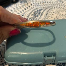 Sterling Silver Orange Opal Braclet