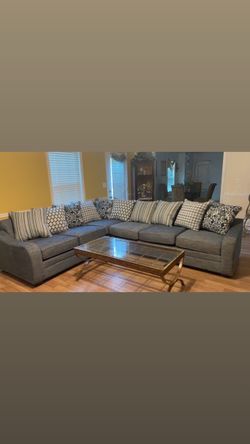 Gray L Shaped Sectional