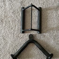Row Handle & V Bar Attachments For Cable Machine