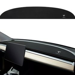Kiwen Alcantara Dashboard Cover for Tesla Model 3 Model Y Suede Dashboard Pad