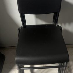 **FREE**- 4 IKEA STIG bar stools with backrest.