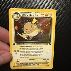 Pokemon Cards - 1st Edition Dark Raichu