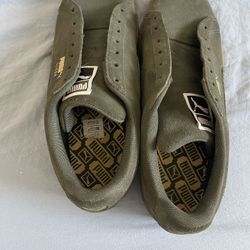 Puma Suede Shoes Mens 9.5 green