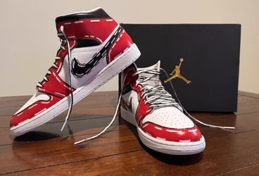 Nike Air Force 1 Spider-Verse Comic Shoes (Custom)