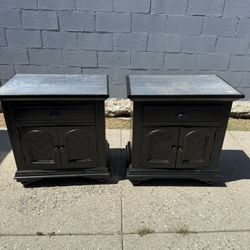 Nightstand , Black Side Tables 
