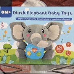 Plush Elephant Baby Toy