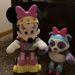 Minnie Mouse Jr And Friend Roller skating Friends 