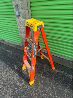 Werner 4 Ft Fiberglass Twin Stepladder