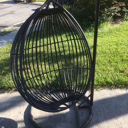 $25 hanging egg basket chair swing no cushion