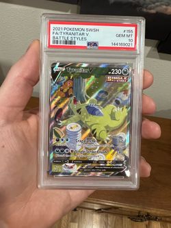 PSA 10 Tyranitar V Alt Art #155 Battle Styles Pokémon Card