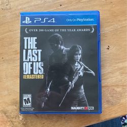 The last Of Us Remastered PS4