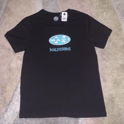 Mens Maui And Sons Black Abstract Design T Shirt size Medium New With Tags