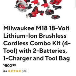 Milwaukee M18 Set Brand New
