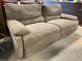 Light Grey Electric Recliner Loveseat