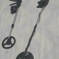 Metal detectors.