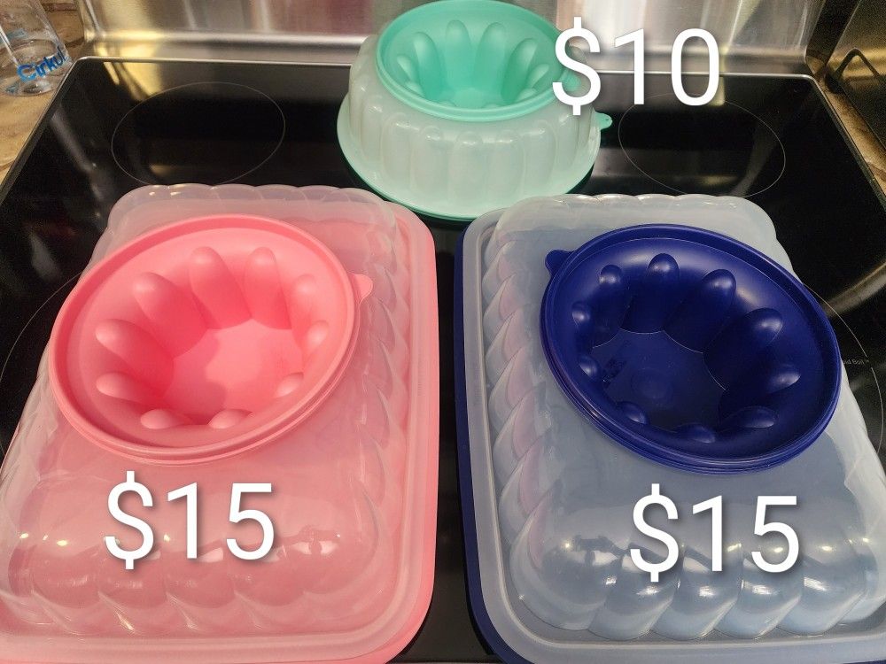 Tupperware Brand Jello Molds